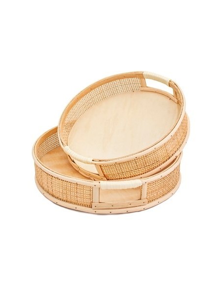 Bandeja 26cm Redonda Ratan Francesca 20338 Woo01