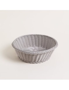 Canasta 23cm Red  Gris Trenzada 0131046 Mish02