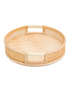 Bandeja 32cm Redonda Ratan Francesca 20338 Woo01
