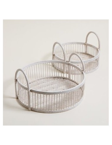 Bandeja 30cm Red  Mimbre Blanco C-asa 131126  Mish02