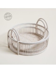 Bandeja 26cm Red  Mimbre Blanco C-asa 131126 Mish02