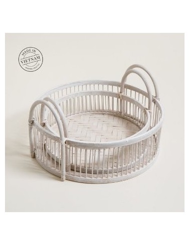 Bandeja 26cm Red  Mimbre Blanco C-asa 131126 Mish02