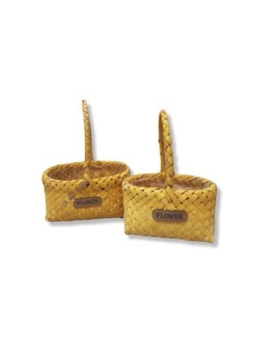 Canasta 18 Cm C-manija Mad  Bambu 300608 Pcu01