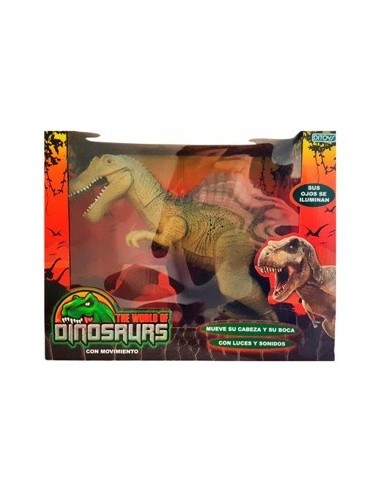 Dinosaurio 30cm C-luz-sonido Y Movimiento En Caja 2113 Dit01