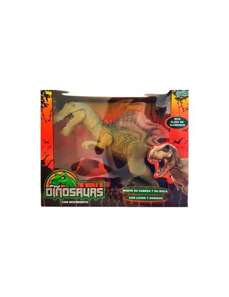 Dinosaurio 30cm C-luz-sonido Y Movimiento En Caja 2113 Dit01