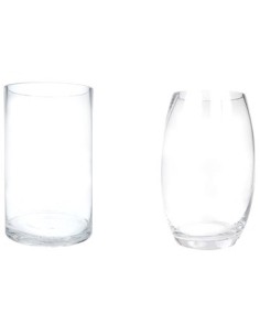 Florero 20cm Chato-bombe-cilindro Vidrio E234-e50-e40-e02 Jun02 46ja7215 Dol01 -b15-5-