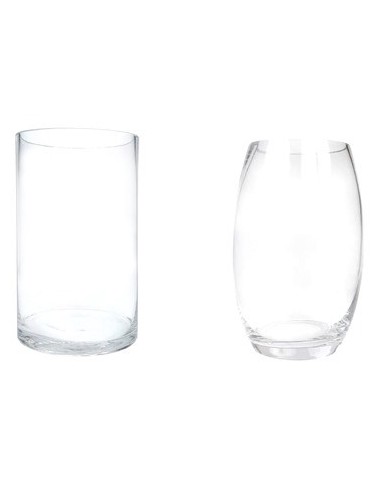 Florero 20cm Chato-bombe-cilindro Vidrio E234-e50-e40-e02 Jun02 46ja7215 Dol01 -b15-5-