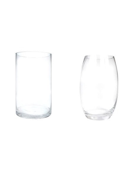 Florero 20cm Chato-bombe-cilindro Vidrio E234-e50-e40-e02 Jun02 46ja7215 Dol01 -b15-5-