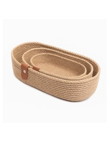 Canastos X3 Yute Oval 30/28/25 93003 Car15