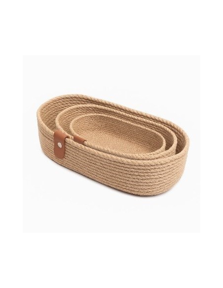 Canastos X3 Yute Oval 30/28/25 93003 Car15