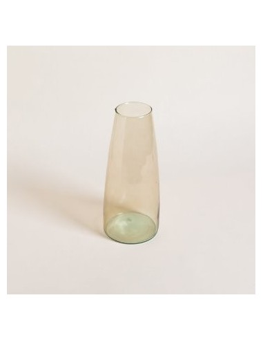 Jarron De Vidrio 33x10cm Conico Col Champagne 0621010 Mish02