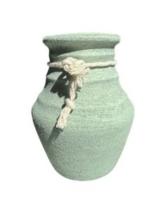 Florero 17x14 Cm Triangulo/pino Ceramica Mt01