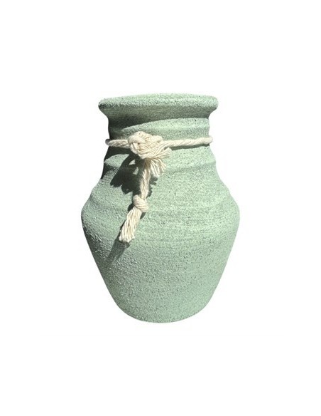 Florero 17x14 Cm Triangulo/pino Ceramica Mt01