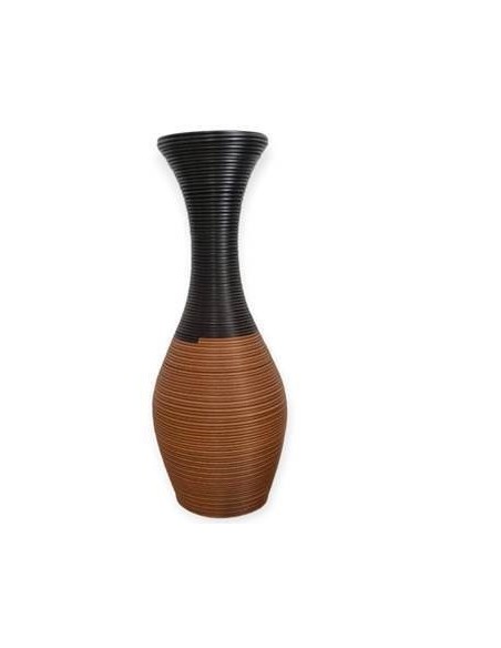 Florero 60cm Rustico Simil Rattan Jm1739 Mta01