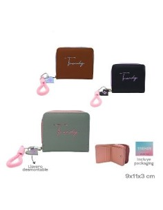 Billetera Dama 9x11x3cm 2 Mod. Trendy 29049 29057 Tar02