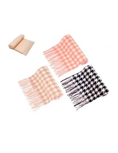 Bufanda Pie De Poule/tejida Bu0036z Buk04gz Jav01