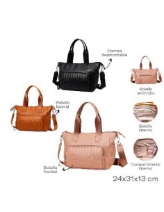 Cartera Cuero Pu 23x30x11cm. Trendy 22522 Tar02