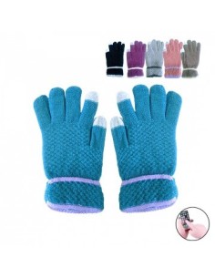 Guante Dama Puntera Touch Screen 6618r Rj2187-a Rod02