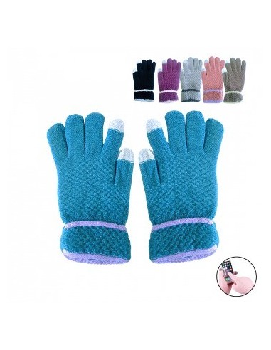 Guante Dama Puntera Touch Screen 6618r Rj2187-a Rod02