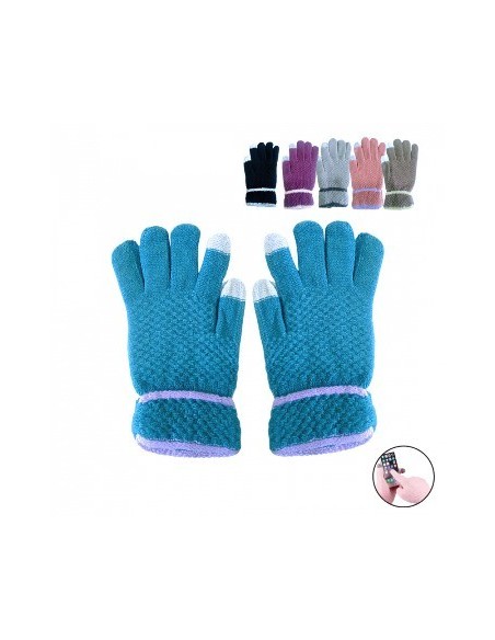 Guante Dama Puntera Touch Screen 6618r Rj2187-a Rod02