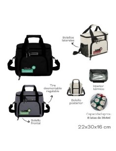 Lunchera Termica Discovery 2 Bols C/correa Desmontable 19065 Tar02