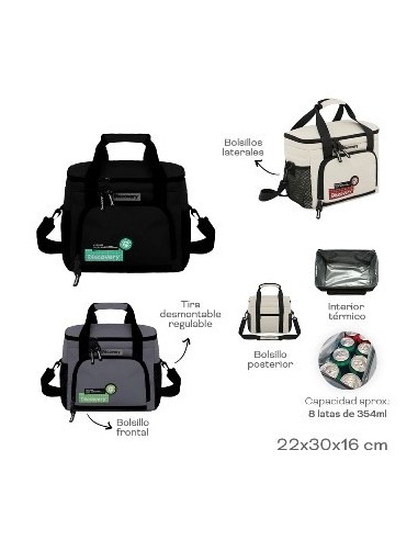 Lunchera Termica Discovery 2 Bols C/correa Desmontable 19065 Tar02