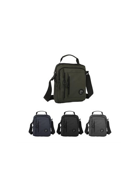 Morral 20x13x25cm Pierre Cardin Waterproof. Dos Cierres Frontales. Correa Regulables Pc3041 Ow01