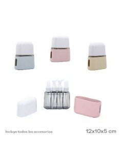 Set Viaje 4 Pcs Dispenser -jabon-  Spray -perfume- 17812c Tar02