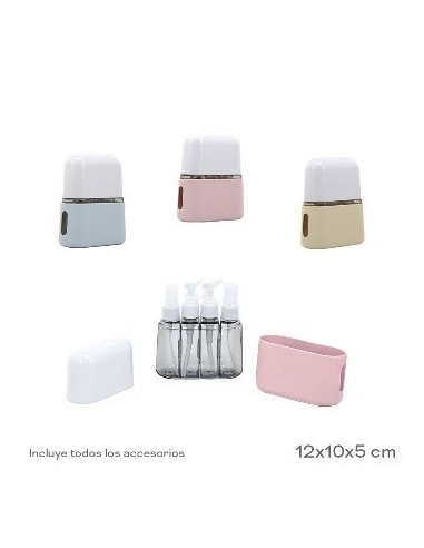 Set Viaje 4 Pcs Dispenser -jabon-  Spray -perfume- 17812c Tar02