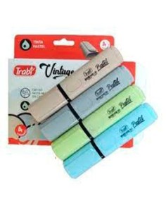 Resaltador X4 Unid  Pastel Surt  Vintage Caja Tr45990 -32-1-