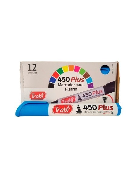 Marcador P/pizarra 450 Celeste 9528 Trabi (b12)