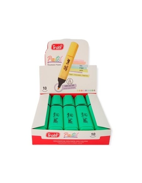 Resaltador Chato Pastel Verde Tr35978 Trabi (100/1)