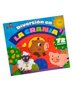 Libro Para Colorear Lomo Cuadrado 21x23 Diversion En La Granja 475008 Pedrito