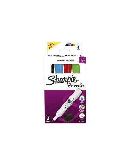 Marcadores X4 Sharpie Acuacolor 2184198 New02