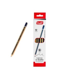 Lapiz Negro Graduado 4h 65811 Trabi  -b12-