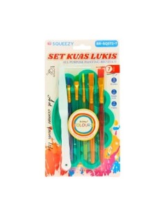 Set Pinceles X5 +esteca+mezclador 26144 Col01 (b12)