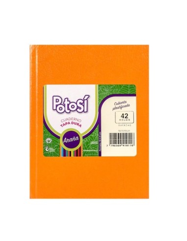 Cuaderno 42hj T/d Ray Arana Naranja Potosi 410116 Tec02 (b90)