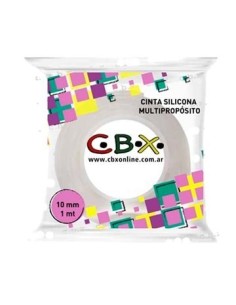Cinta Adhesiva 10x1mts Silicona Cbx