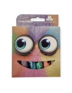 Tempera X 6 Unid. Pastel Acuarel Tps11 1172 Fai01 Mg01