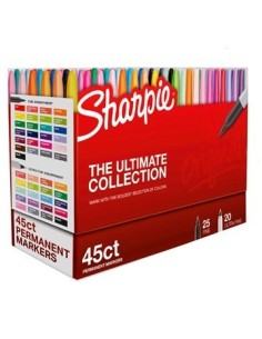 Marcadores + Microfibras X45 Sharpie Caja 2199818-2185860 New02