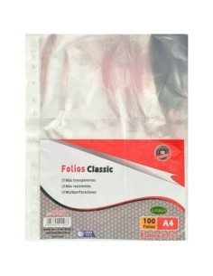 Folio A4 X100 Unid Cristal 40 Micrones Lama Pp1104