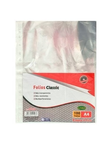 Folio A4 X100 Unid Cristal 40 Micrones Lama Pp1104