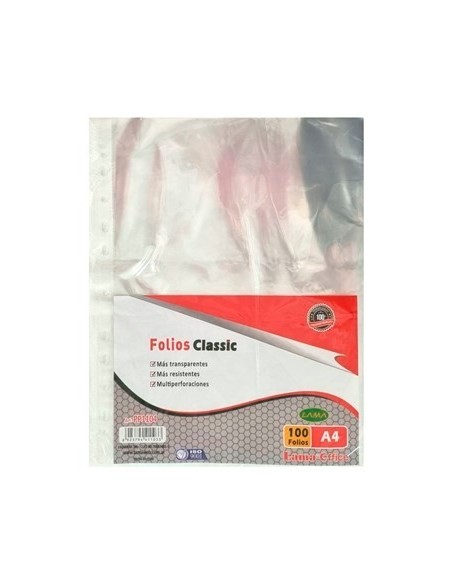 Folio A4 X100 Unid Cristal 40 Micrones Lama Pp1104