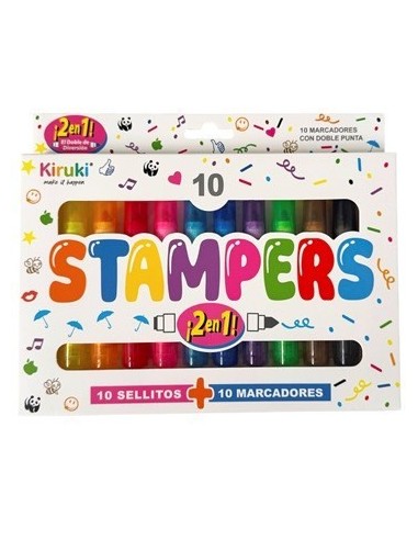 Marcadores X10 Doble Punta C/ Minisellos 700016 Kir01