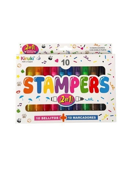 Marcadores X10 Doble Punta C/ Minisellos 700016 Kir01