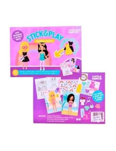 Libro P/colorear C/stickers Reutilizables 168962 168963 Col01