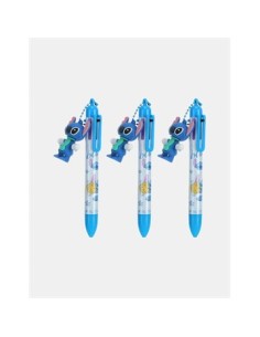 Boligrafo X6 Colores Stitch C/muneco Ba-02616 Sf01
