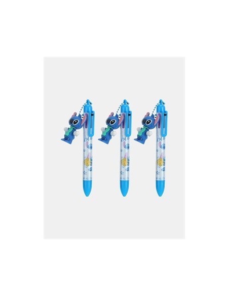 Boligrafo X6 Colores Stitch C/muneco Ba-02616 Sf01