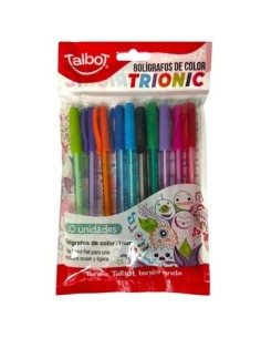 Boligrafo X10 Colores Talbot Trionic 4829 Csl01