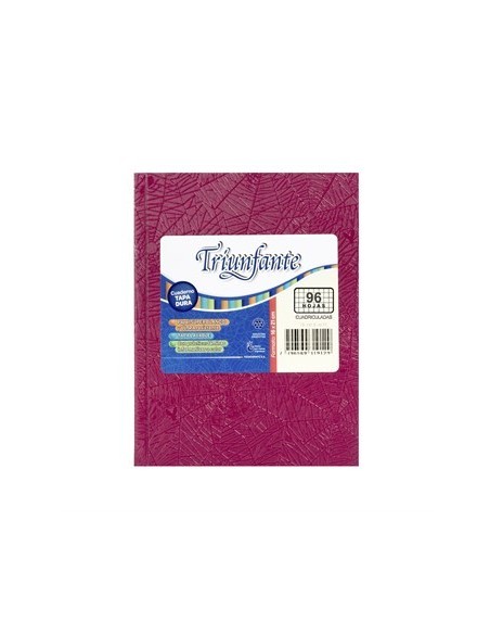 Cuaderno  19x24cm 48hj T/d Cuad Arana Rojo 448225 Triunfante 123 Tec02 (b5)